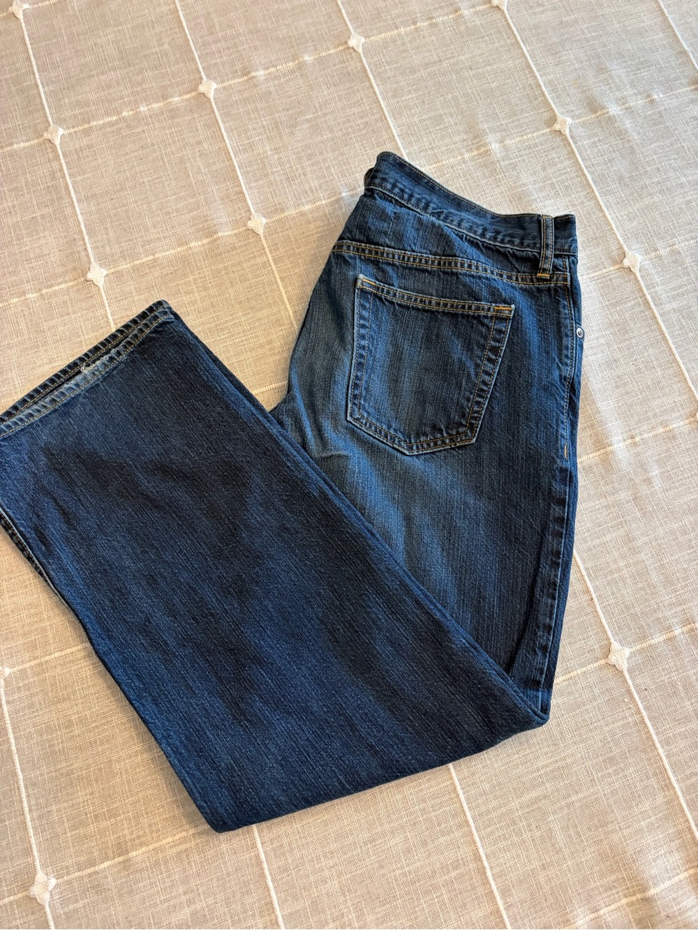 Old Navy Men's Straight Dark Blue Jeans